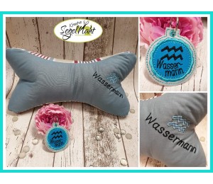 Stickserie - Sternzeichen inkl. Anhänger